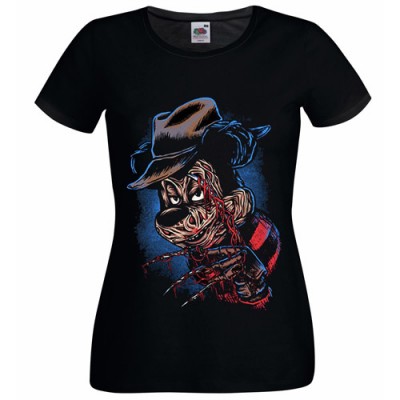 Дамска тениска на HORROR - MICKEY MOUSE